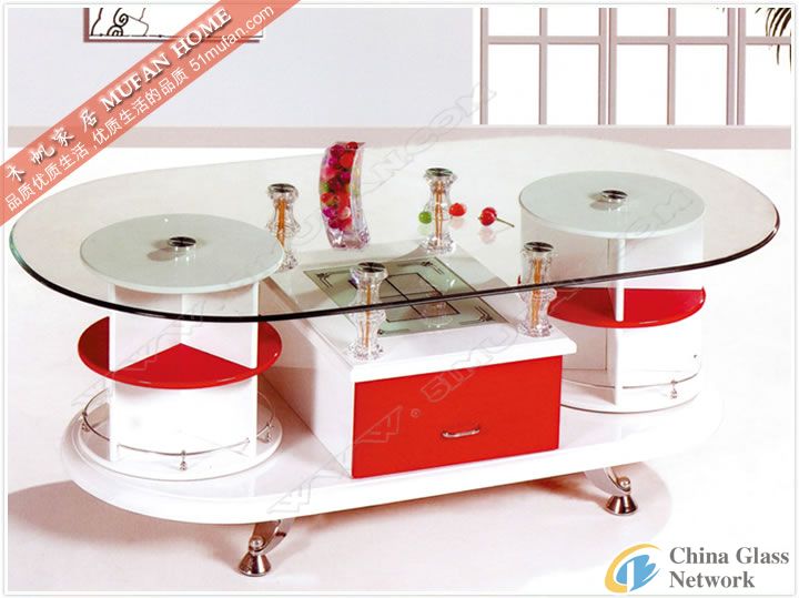 tempered tea table  glass